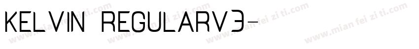 Kelvin RegularV3字体转换